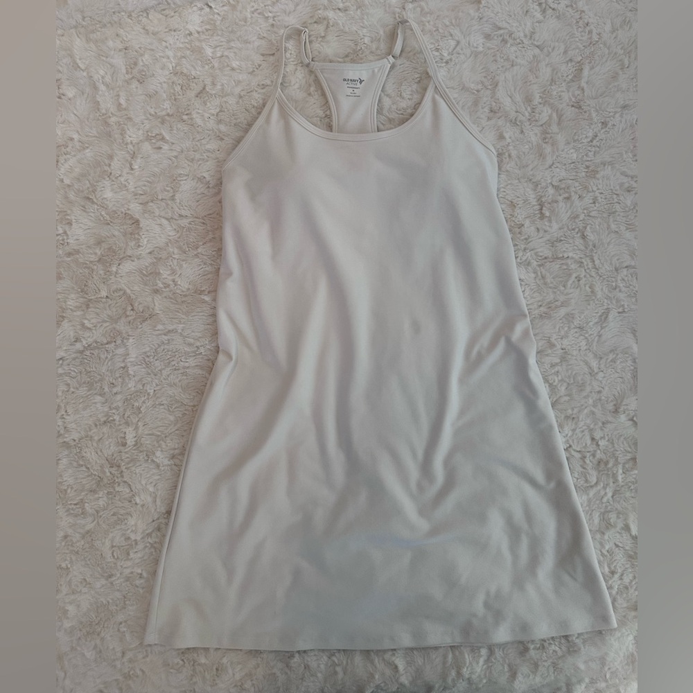White Racerback Tennis Dress